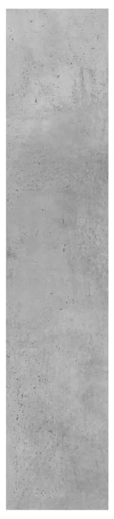 vidaXL Ραφιέρα Τοίχου Γκρι του Σκυροδέματος 90x16x78 εκ. Μοριοσανίδα