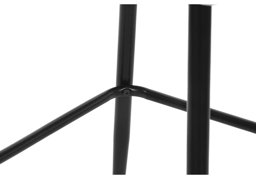 Σκαμπό DKD Home Decor Μαύρο Μπεζ Μέταλλο 58,5 x 48,5 x 96,5 cm 48 x 55 x 100 cm 48 x 55 x 96,5 cm
