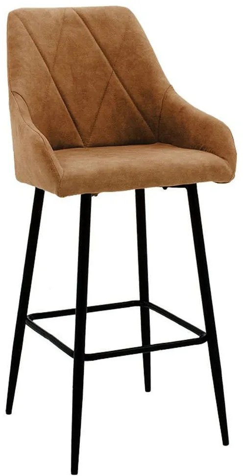 Σκαμπό Μπαρ Empower 029-000180 49x49x97cm Antique Brown-Black