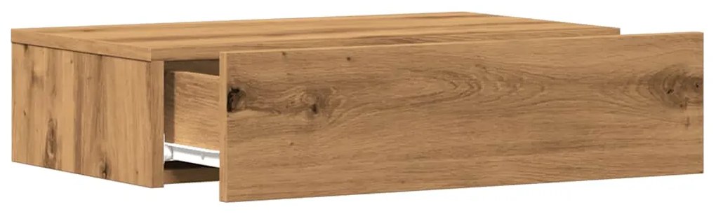 Σετ ντουλάπι τηλεόρασης 2 τεμαχίων με φώτα LED Artisan Oak 856346