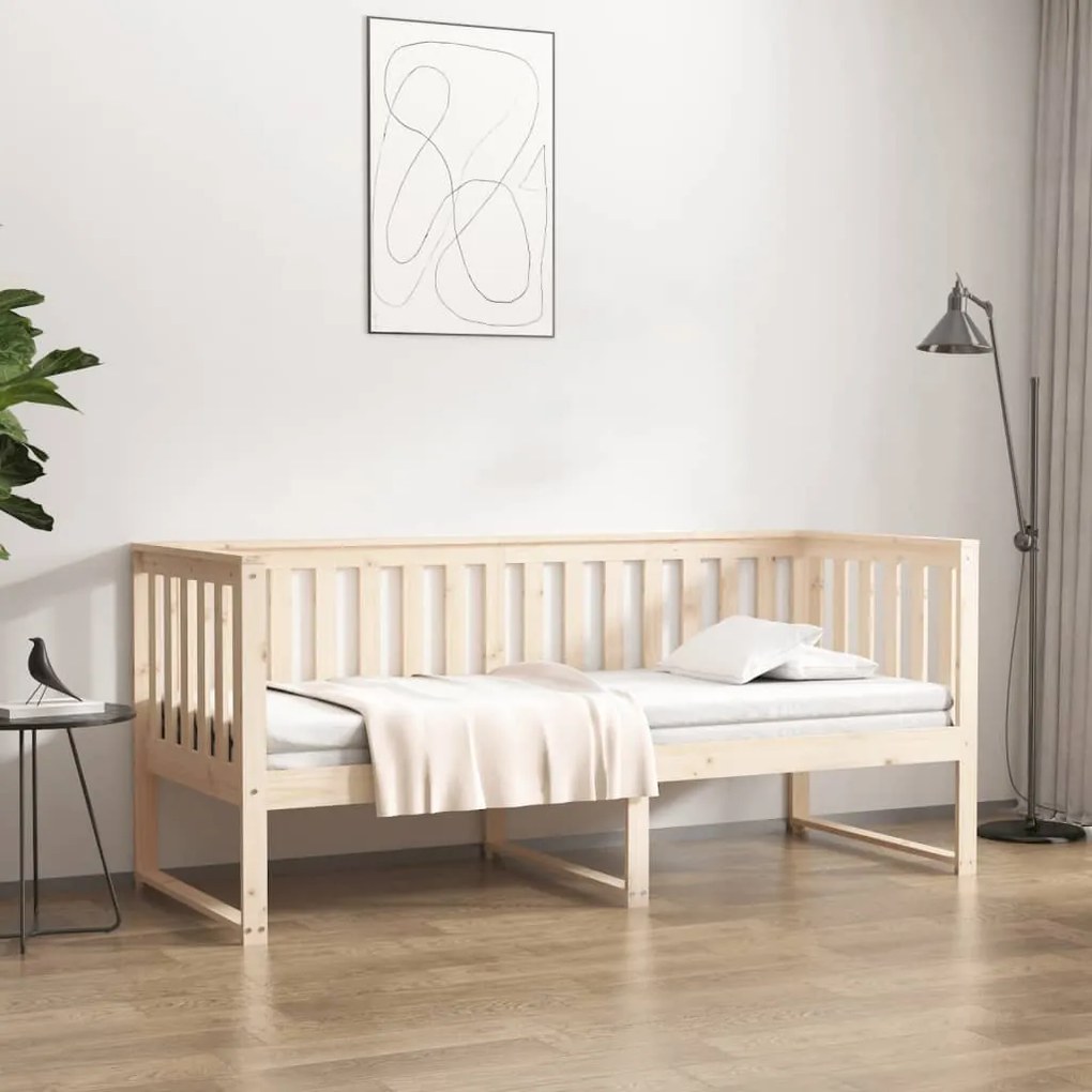 vidaXL Καναπές Κρεβάτι 75x190 εκ. από Μασίφ Ξύλο Πεύκου