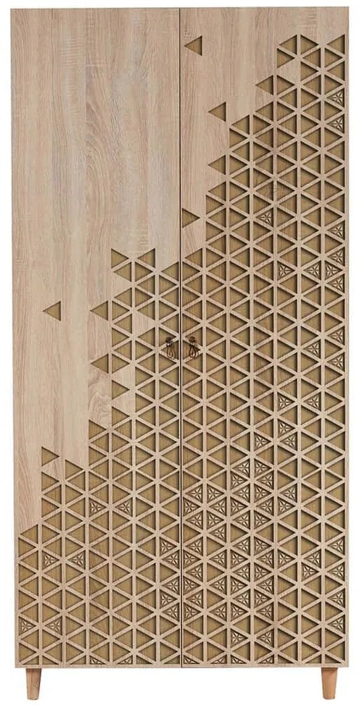 Ντουλάπα Δίφυλλη Stil 863SPH4202 90x52x192cm Oak Two Door