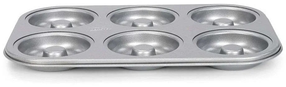 Φόρμα Για 6 Donuts Αντικολλητική Silvertop 221.03635 32x22cm Silver Patisse Aluminium