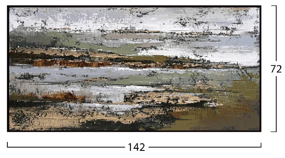 ΠΙΝΑΚΑΣ ΤΟΙΧΟΥ SEDIMENT HM4575.01 ΜΕ ΚΟΡΝΙΖΑ ΜΑΥΡΗ-ΚΑΜΒΑΣ 142x4.5x72Υεκ