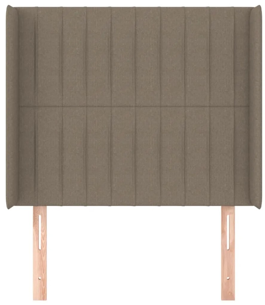 vidaXL Κεφαλάρι με Πτερύγια Taupe 103x16x118/128 εκ. Υφασμάτινο