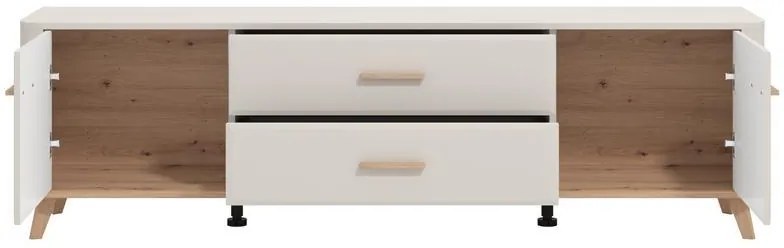 Έπιπλο τηλεόρασης DARWEN 180 3K2F2V Cashmere - Artisan Oak 180x40x53εκ. 180x40x53 εκ.