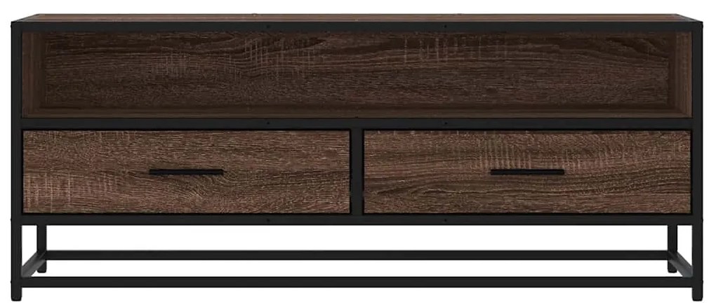 vidaXL Ντουλάπι τηλεόρασης καφέ δρυς 100x34,5x40 cm