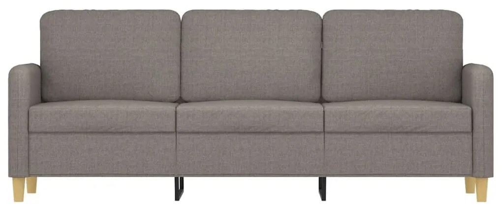 vidaXL Καναπές Τριθέσιος Taupe 180 εκ. Υφασμάτινος