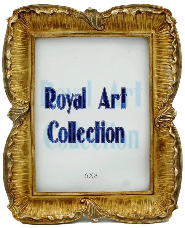 Κορνίζα Χειροποίητη Αντικέ Πολυεστερική Πατίνα Χρυσή Royal Art 15x20εκ.