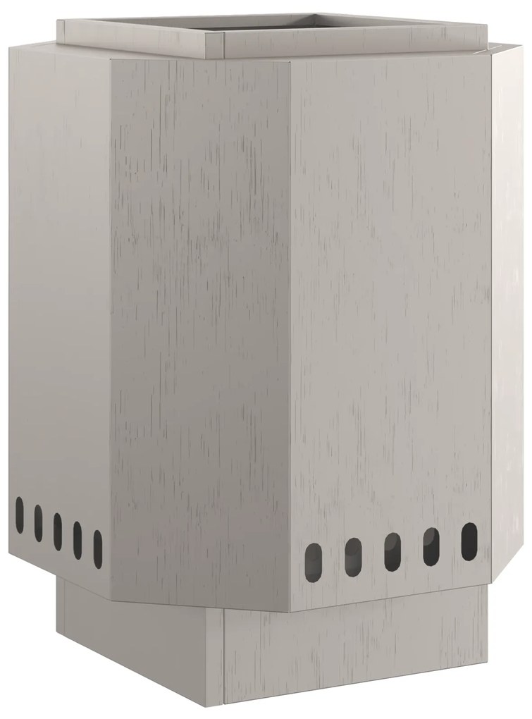 vidaXL Ατμομηχανάρα Χωρίς Καπνό 38x38x51 εκ. Από Weathered Ατσάλι
