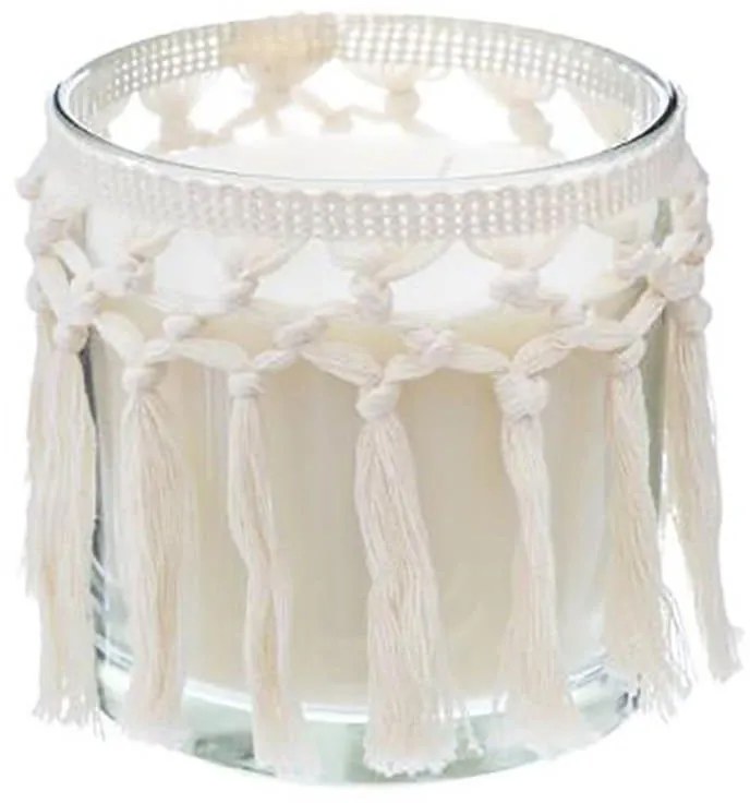 Αρωματικό Κερί Σε Βάζο Με Κρόσια Terre Pockwood 07.164874 12x12cm White Paraffin
