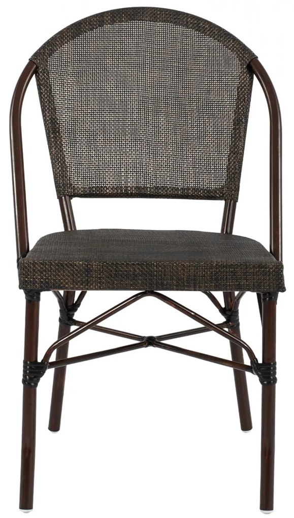Καρέκλα PRETORIA C5718 Μεταλλική Bamboo Look Καφέ 54x62x89 εκ. 54x62x89 εκ.