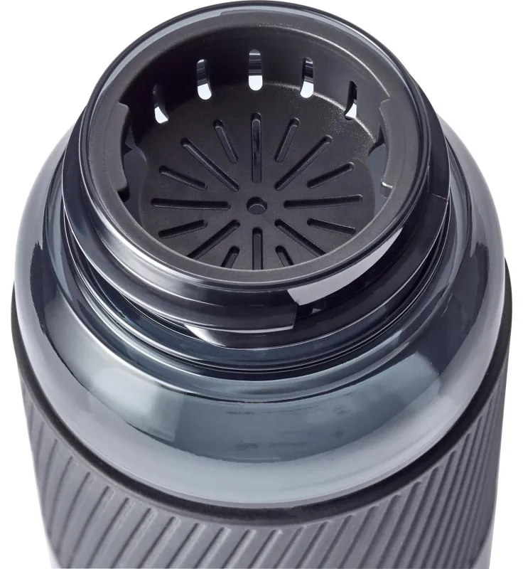 Μπουκάλι νερού Zwilling 1024176, 680 ml, Tritan, ανθεκτικό στα χτυπήματα και στις διαρροές, φίλτρο φρούτων, χωρίς BPA, Μαύρο