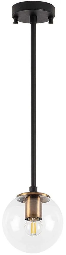 Φωτιστικό Οροφής Akkas 942FLG1156 15x15x61cm 1xE14 40W Black-Gold Opviq
