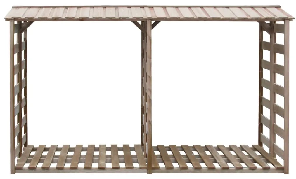 vidaXL Υπόστεγο Αποθήκευσης Καυσόξυλων 300x90x176 εκ. Εμποτισμ. Πεύκο