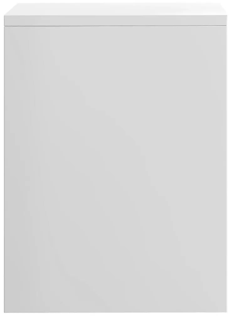vidaXL Κομοδίνο Γυαλιστερό Λευκό 40 x 30 x 40 εκ. από Επεξ. Ξύλο