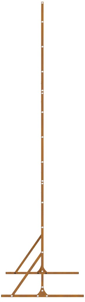 vidaXL Πανέλο Ιδιωτικότητας 100x50x180 cm από Ανοξείδωτο Σίδηρο