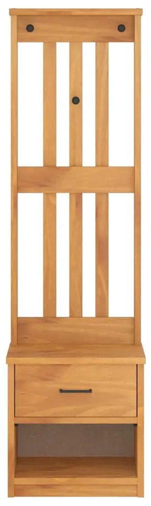 vidaXL Δέντρο χωλ "SANDNES" 45x40x159,5 εκ.Πεύκο μασίφ ξύλο