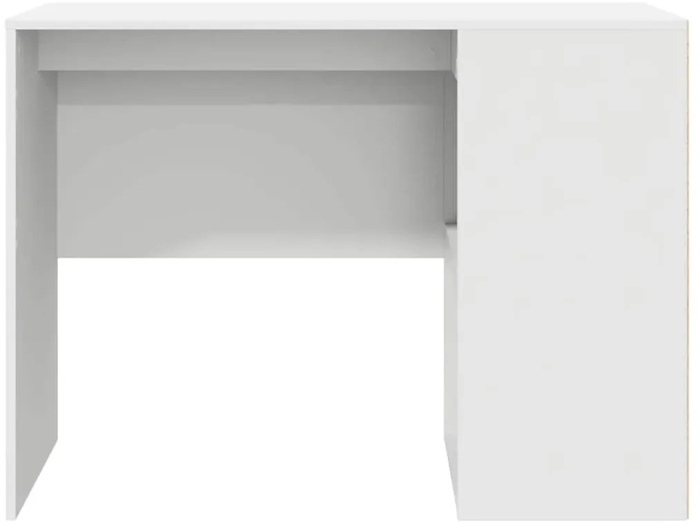 vidaXL Γραφείο με ράφι Λευκό 102 x 50 x 75 εκ Επεξεργασμένο ξύλο