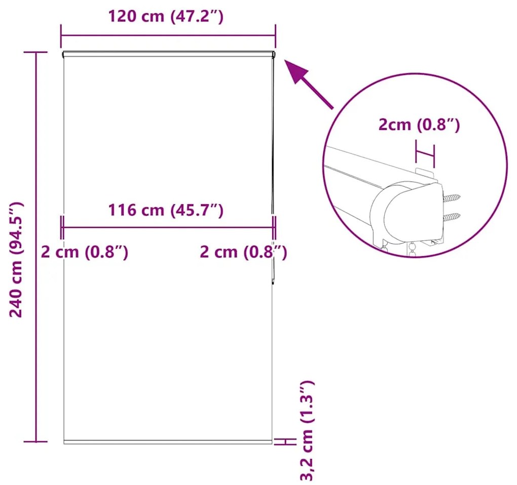 ΚΟΥΡΤΙΝΑ ΜΠΑΝΙΟΥ ΡΟΛΟ ΚΑΣΕΤΑ 120X240ΕΚ. ΠΛΑΤΟΣ ΥΦΑΣΜΑΤΟΣ 116ΕΚ. 4014959