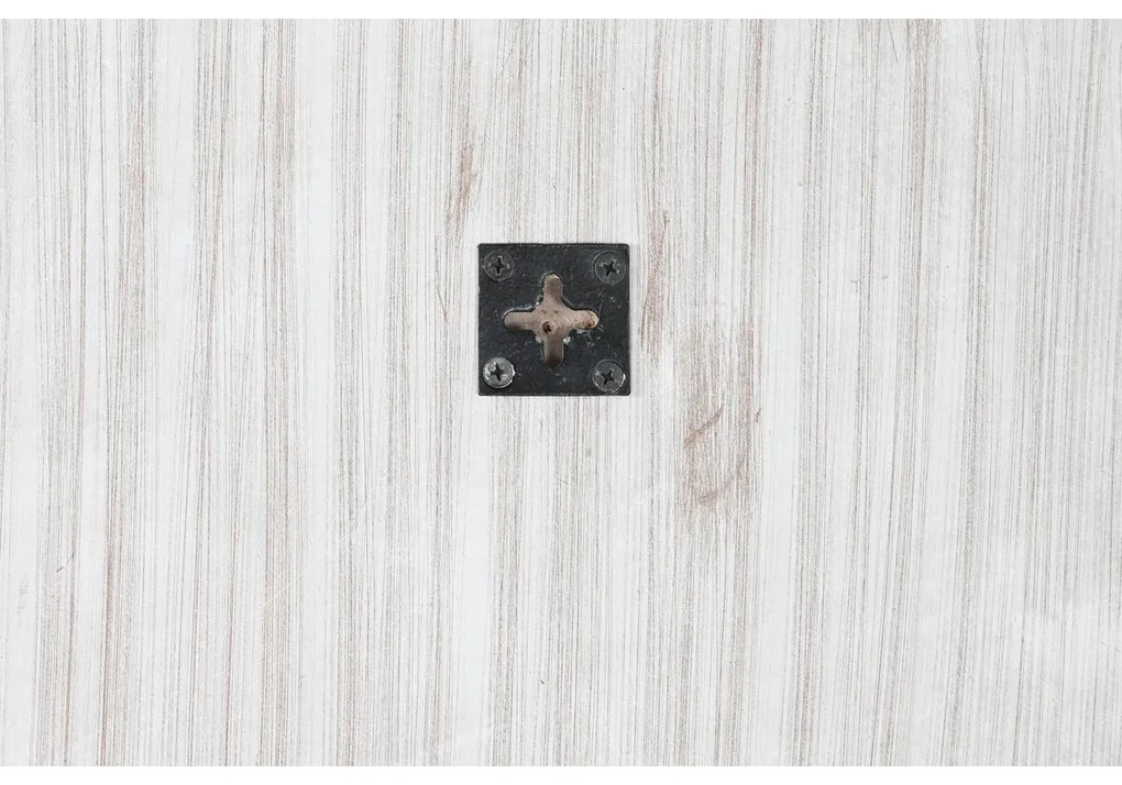 Τοίχο καθρέφτη DKD Home Decor Λευκό Φυσικό Ινδός Μαρινάτος 120 x 2,5 x 120 cm
