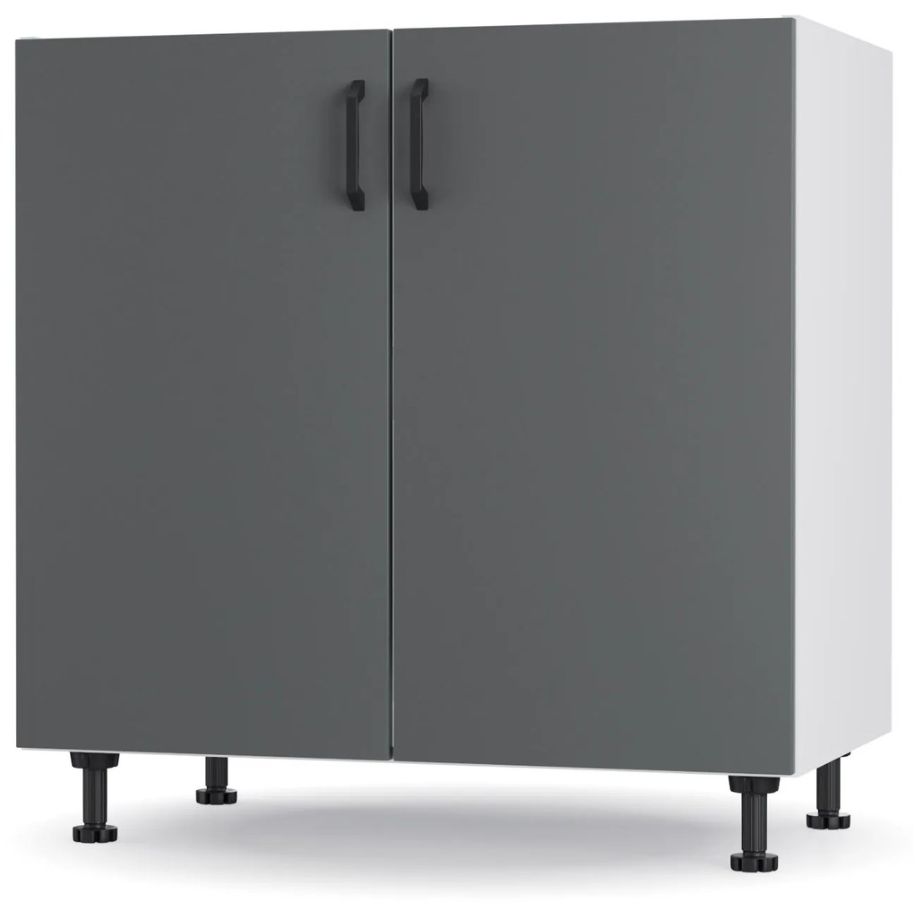 Modest Κάτω Ντουλάπι Νεροχύτη Ανθρακί 80x48x82cm LS8082M03
