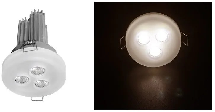 Χωνευτό Σποτ Φωτιστικό Οροφής 3x3W LED 90° Lumen-21-713390000-Λευκό 21-713390000