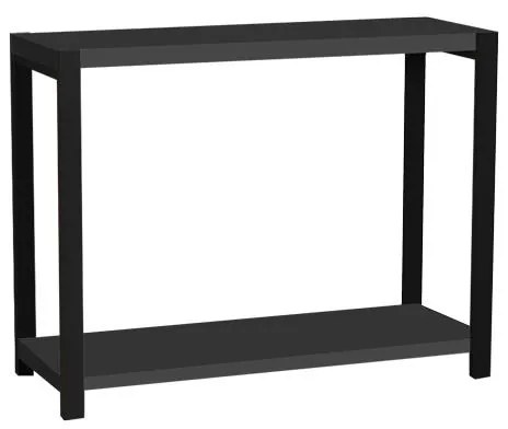 Επιτραπέζια ραφιέρα Lerf ανθρακί μελαμίνης-μαύρο μέταλλο 45x17x35εκ 45x17x35 εκ.