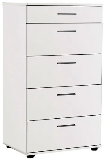 Συρταριέρα μελαμίνης Trendline Megapap με σε λευκό 60x44x108εκ. GP009-0074-GP009-0074-Λευκό GP009-0074