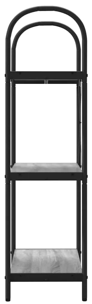 vidaXL Ράφι Βιβλίων Γκρι sonoma 60 x 30 x 109 εκ Επεξεργασμένο ξύλο