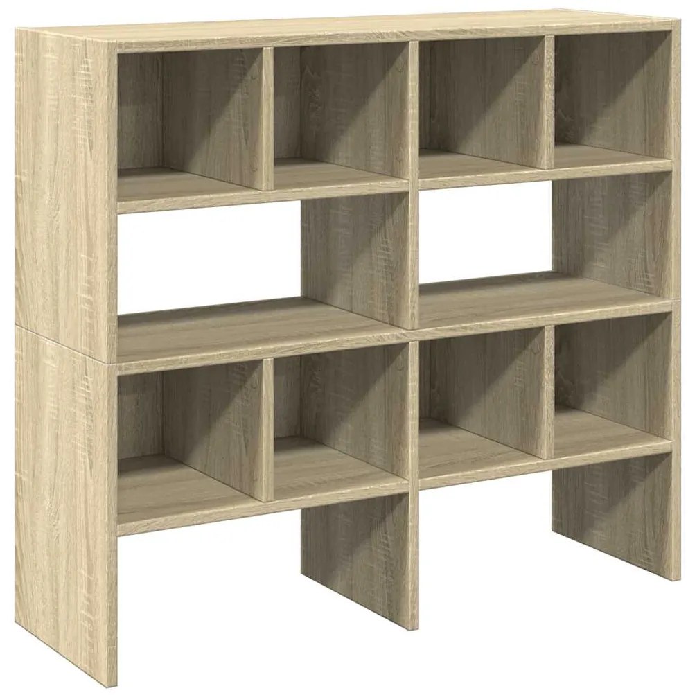 Ράφια παπουτσιών 2 τμχ στοιβαζόμενα Sonoma Oak 89,5x30x40 cm - Καφέ
