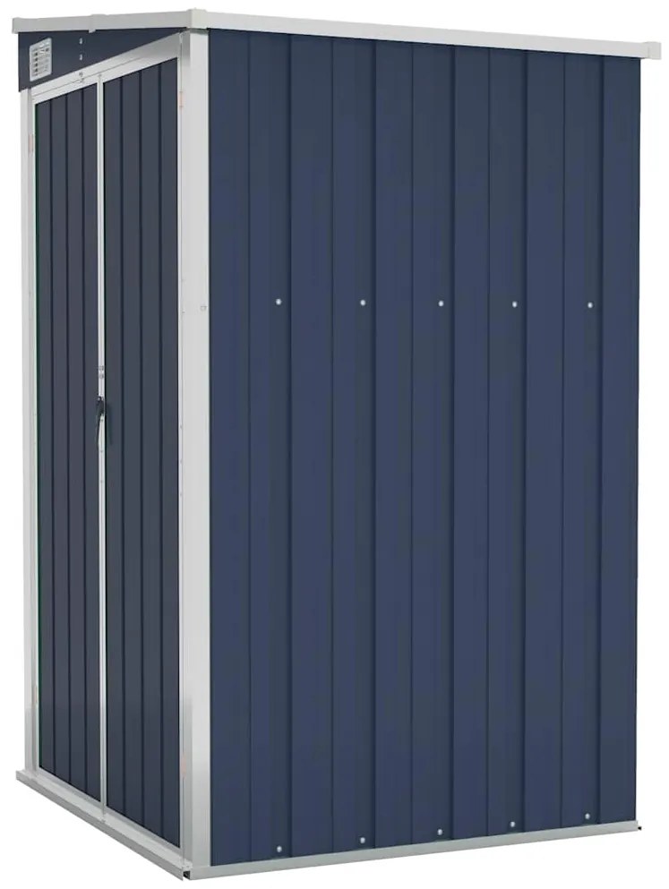 vidaXL Αποθήκη Κήπου Επιτοίχια Ανθρακί 118 x 100 x 178 εκ. από Ατσάλι