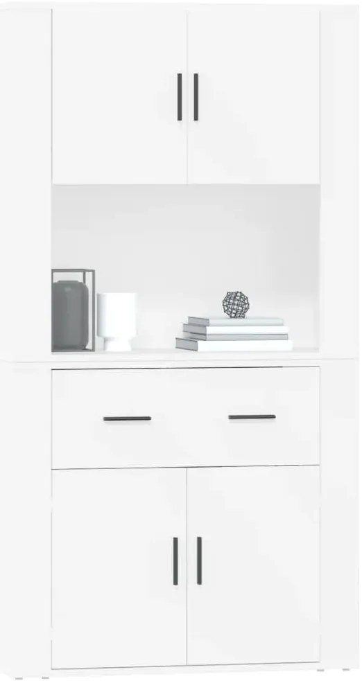 vidaXL Ντουλάπι Λευκό από Επεξεργασμένο Ξύλο