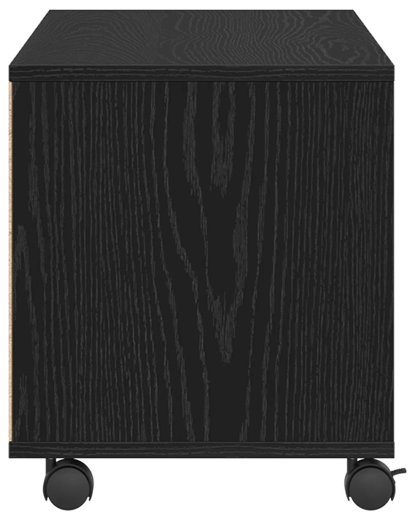 vidaXL Κονσόλα Τηλεόρασης Μαύρη 90x35x35 εκ Επεξεργασμένο Ξύλο