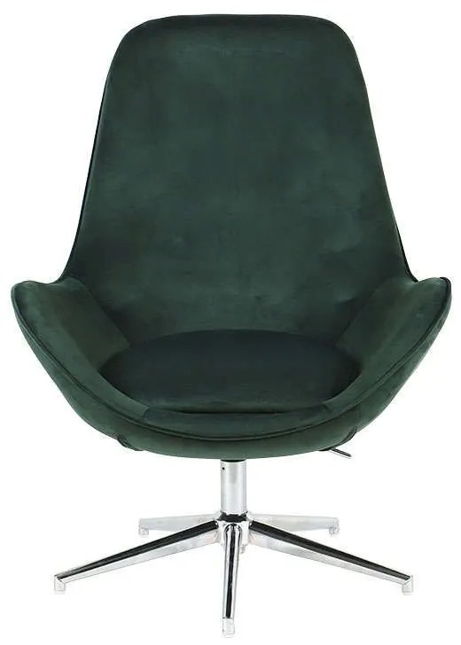 Πολυθρόνα Thalia 77x75x104cm Dark Green 429-91-009 Βελούδο, Μέταλλο