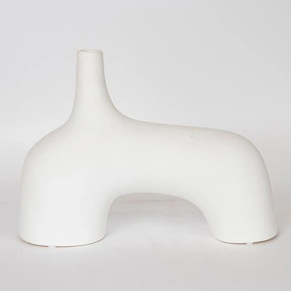 Βάζο Κεραμικό 752-20141 34x10x25cm White Estheti Home Ceramic