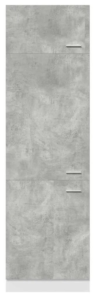 vidaXL Ντουλάπι Ψυγείου Lyon Γκρι Σκυροδέματος 60x57x207εκ.