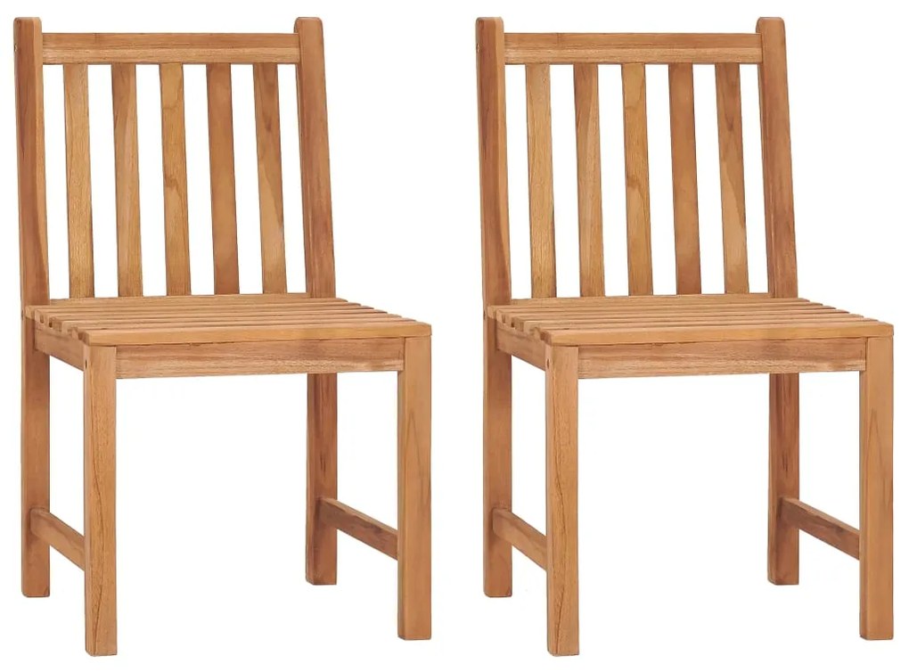 vidaXL Σετ Τραπεζαρίας Κήπου 3 τεμαχίων από Μασίφ Ξύλο Teak 80x80 εκ.