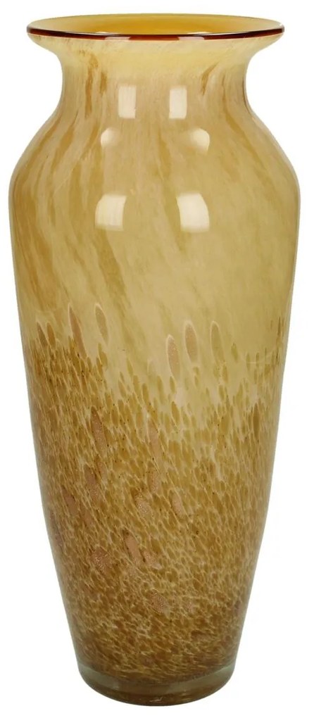 Βάζο ArteLibre Κίτρινο Γυαλί 11.5x11.5x31.5cm-05152252