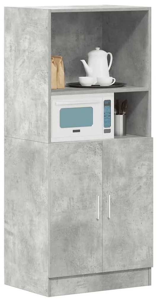 vidaXL Ντουλάπι κουζίνας σκυρόδεμα γκρι 57x41,5x131,5 cm