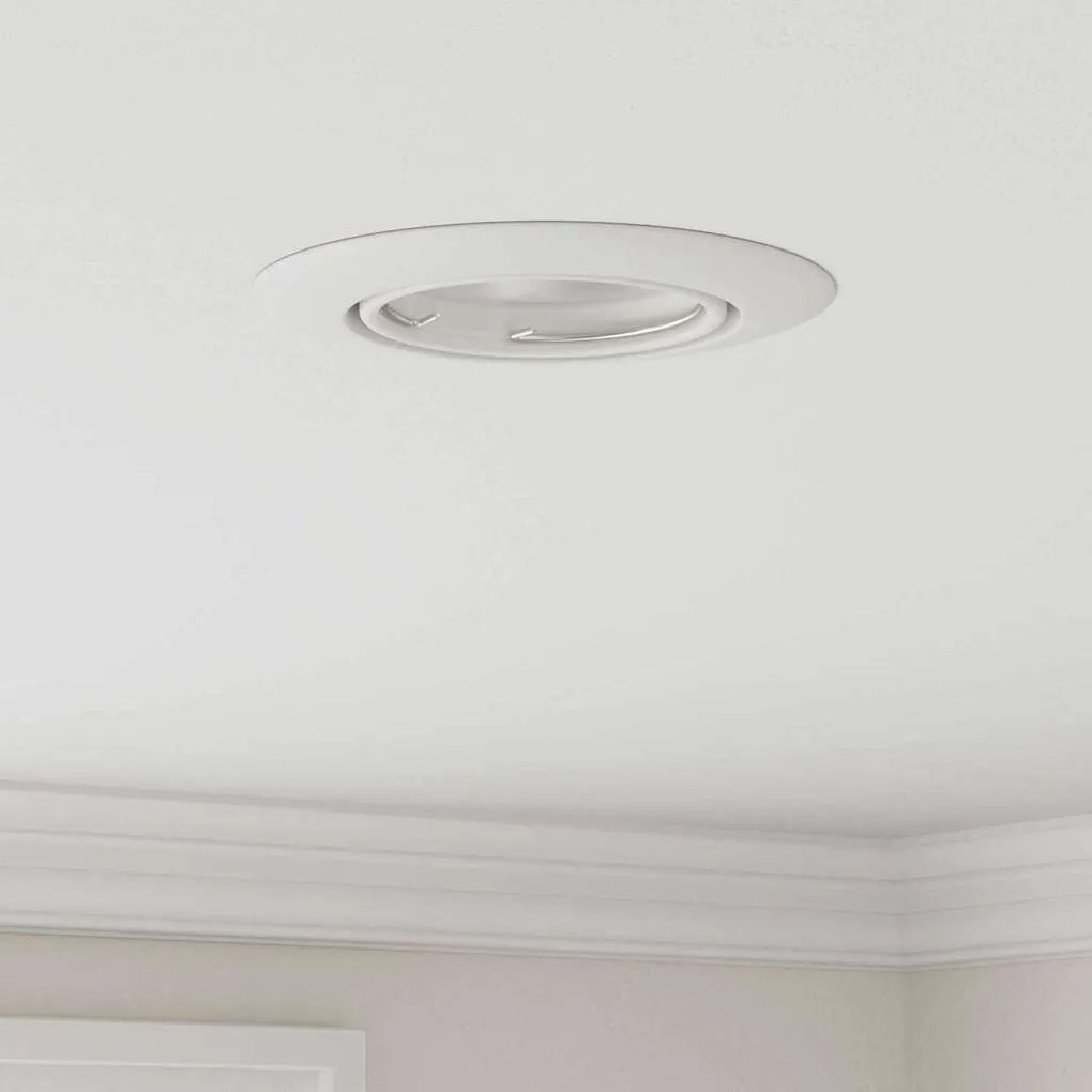 vidaXL Spotlights με προβολείς 12 pcs Λευκό 9 x 9 εκ. Μέταλλο