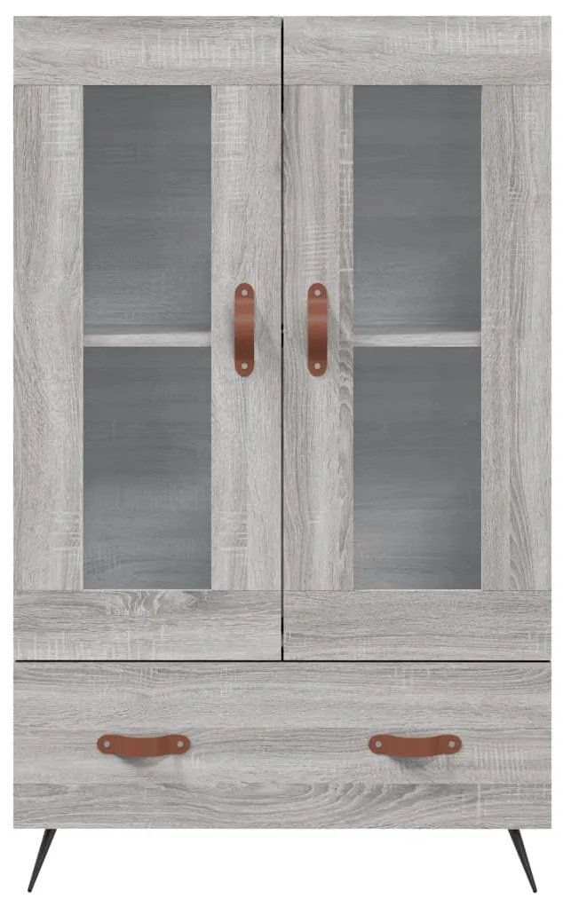 vidaXL Ντουλάπα Γκρι Sonoma 69,5 x 31 x 115 εκ. από Επεξεργασμένο Ξύλο