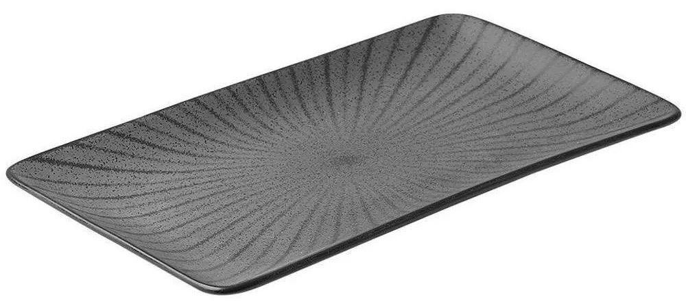 Πιατέλα Ορθογώνια Nordic 07-15770 31x21cm Black Estia Porcelain