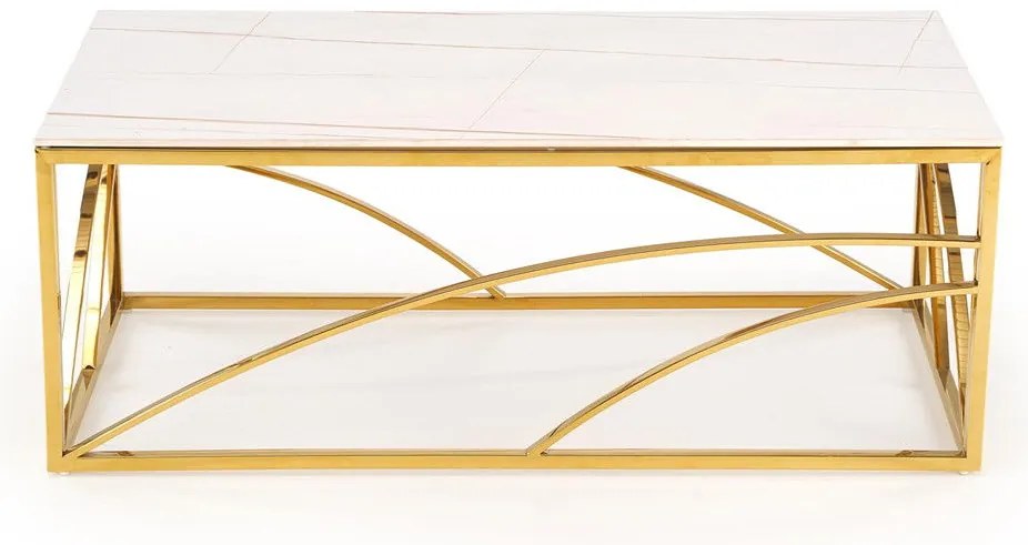 Uni 2 Τραπεζακι Σαλονιου Γκρι Μαρμαρο 120x60x45