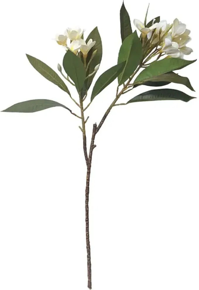 Τεχνητό Λουλούδι Πλουμέρια 00-10035-2 83cm White Marhome Συνθετικό Υλικό