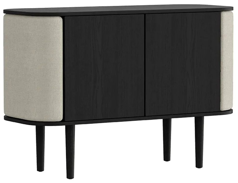 Μπουφές Treasures Horizons S 5106C709-02 109x43x75cm Black Oak-Sand Umage Steel,Wood