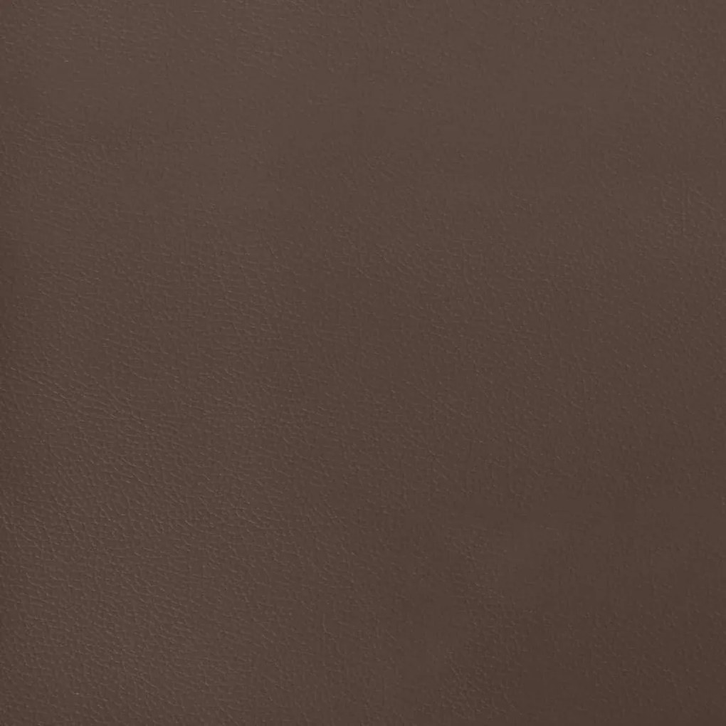 Στρώμα με Pocket Springs Καφέ 80x200x20 εκ. Συνθετικό Δέρμα - Καφέ