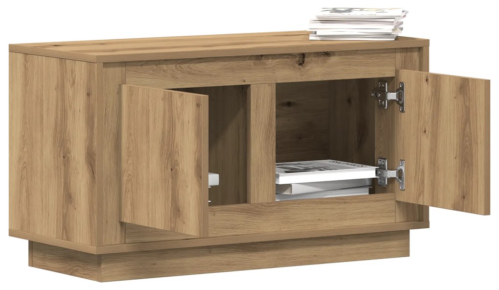 vidaXL Βαθμολογία Τηλεόρασης Artisan Oak 80x35x45 εκ Επεξεργασμένο ξύλο