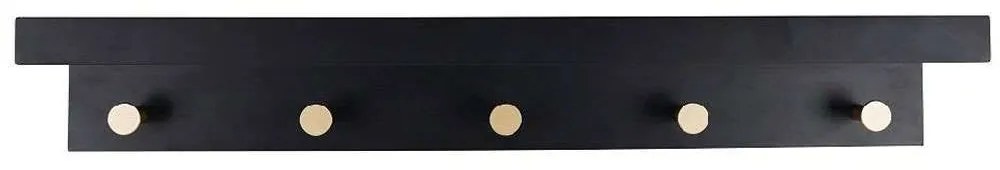 Κρεμάστρα 5 Θέσεων REF103 61x12x11cm Black Espiel Mdf