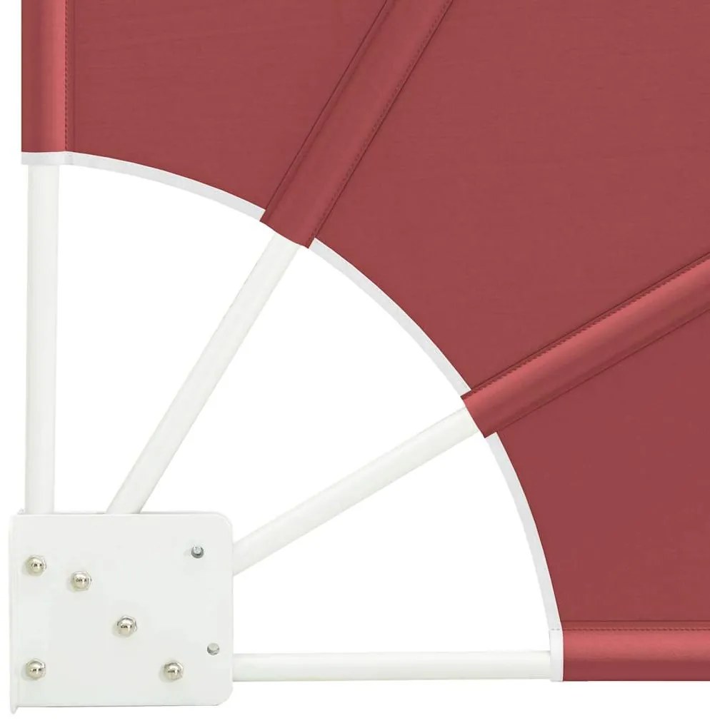 vidaXL Αδιάφανο σκίαστρο μπαλκονιού Τερακότα 160 x 160 cm Πολυεστέρας